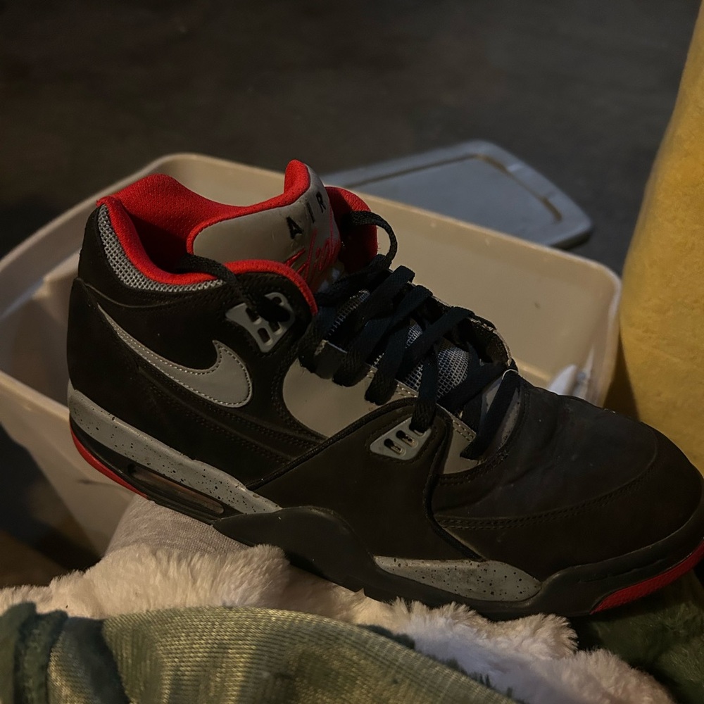 Nike Air Black and Red Men's Shoes